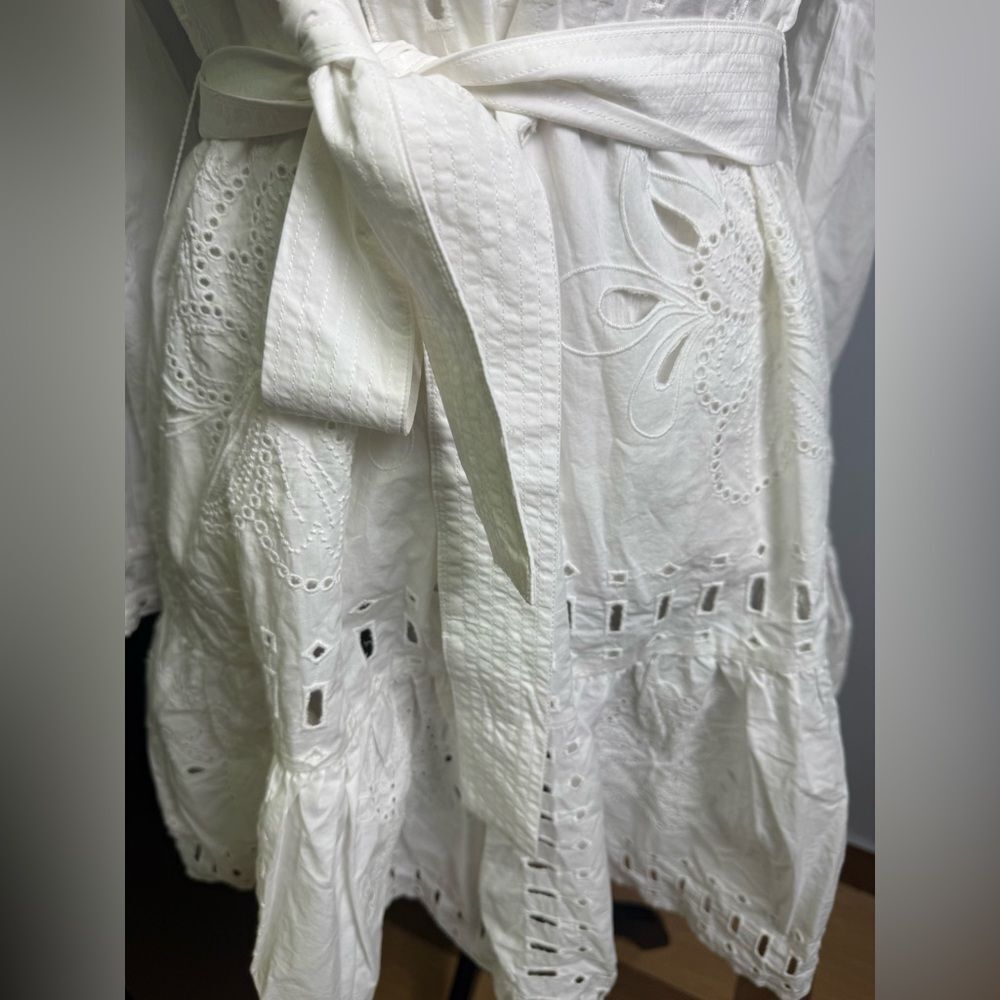 RAILS Saylor Cotton Eyelet Tie-Waist Minidress NWT Size M - Picture 10 of 13